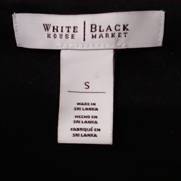 White House Black Market black and white midi dress - Picture 4 of 5
